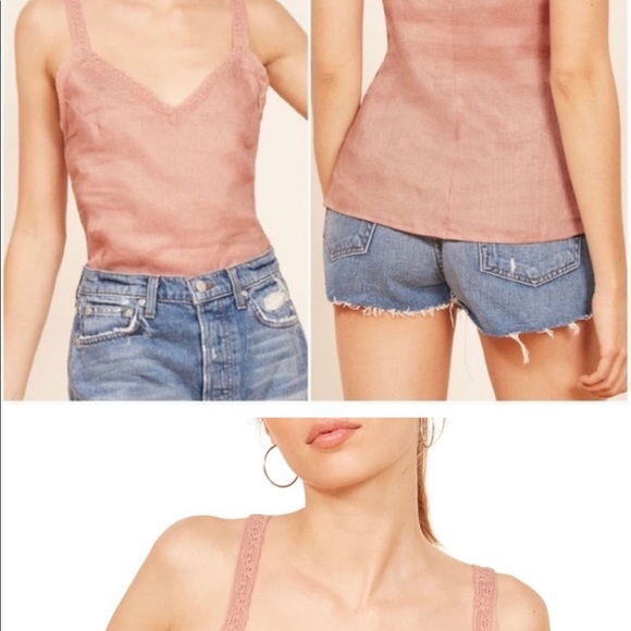 Reformation “Emmie” top, Rose colored. - Picture 2 of 8